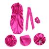 Angoily 3sets Satin Bonnet Night Sleep for Women Sleep Cap Wide Band Elastic Band for Hair 3pcs*3 view 4
