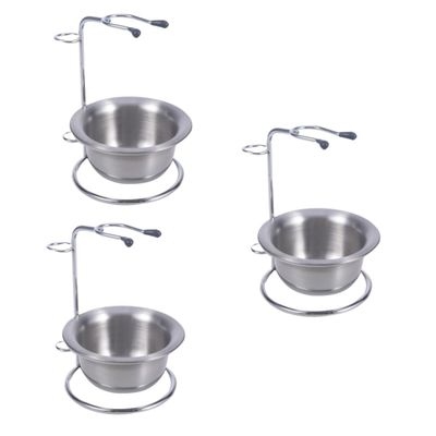 Angoily 3pcs Men Shaving Bowl Brush Stand Safety Razor Holder Shaving Brush Stand Bowl Organized