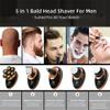 EKHOU Head Shavers for Bald Men, 5 in 1 Men 7D Floating Men Electric Shaver Wet Dry Beard Hair Trimmer Electric Razor Rechargeable Bald Head Shaving Machine LCD Display (Color : Silver) view 2