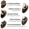 EKHOU Head Shavers for Bald Men, 5 in 1 Men 7D Floating Men Electric Shaver Wet Dry Beard Hair Trimmer Electric Razor Rechargeable Bald Head Shaving Machine LCD Display (Color : Silver) view 4