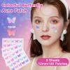 Acne Pimple Patches for Face (160 Counts), Hydrocolloid Acne Patches with Tea Tree Oil and Calendula Extract, Cute Colorful Butterfly Shape Spot Stickers for Skin Care, Zit Patches view 2