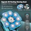 9D Electric Head Shaver for Bald Men, Upgraded 5-in-1 Waterproof Wet/Dry Grooming Kit Electric Shaver for Men, Cordless Rechargeable Bald Head Razor for Home&Travel view 2