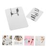 Lurrose 16pcs Stainless Steel Nail Art Mixing Palette Cosmetic Palette for Foundation and Nail Art Lightweight Portable Makeup Mixing Tray view 3