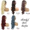 Long Wavy Ponytailtail Hair Synthetic Drawstring Ponytailtail Clip In Hairpiece Wave Curly Style Ponytailtail For Women view 4