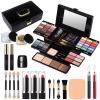 Professional Makeup Kit for Women Girls Full Kit with Mirror 58 Colors All in One Make up Gift Set Included Eyeshadow,Compact Powder,Blusher,Lipstick,Eyebrow Pencil,Gitter Gel,Eyeliner,Mascara view 2