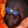 Elegant Hair Clip for Women, Rhinestone Flower Hair Clip, for Thick or Thins Ponytail Hair Strong Hold,Lazy Hair Curler Deft Bun Maker (#C) view 2