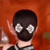 Elegant Hair Clip for Women, Rhinestone Flower Hair Clip, for Thick or Thins Ponytail Hair Strong Hold,Lazy Hair Curler Deft Bun Maker (#C) view 4