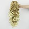 180G Synthetic Hair Claw Ponytailtail Wig Long Blonde Curly Fake Hair Extension Clip Pieces Ponytail Tail For Women view 1