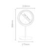 Lighted Makeup Mirror led Vanity Mirror Rechargeable and Cordless Brightness Adjustable (Color : White) view 4