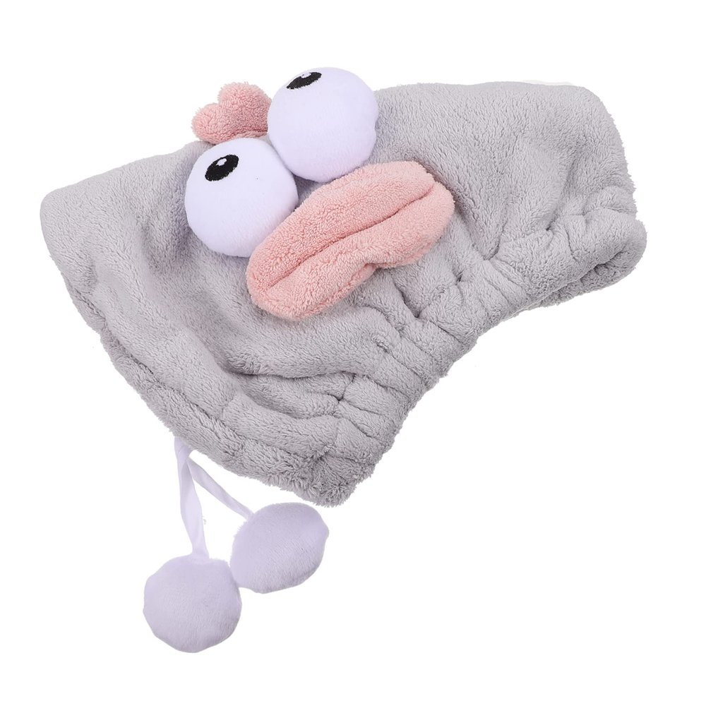 Angoily 1pc Shower Lovely Wraps Bathing Absorption Absorbent Water Cartoon Fast Hat Hair Drying