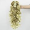 180G Synthetic Hair Claw Ponytailtail Wig Long Blonde Curly Fake Hair Extension Clip Pieces Ponytail Tail For Women view 3