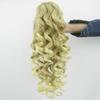 180G Synthetic Hair Claw Ponytailtail Wig Long Blonde Curly Fake Hair Extension Clip Pieces Ponytail Tail For Women view 4