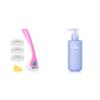 Billie Razors for Women Shave Kit  Womens Razor + 4 x 5-Blade Razor Refills + Magnetic Holder  Malibu & V Smooth - Shave Gel + Cleanser for Pubic Hair & Skin - pH-Balanced view 1