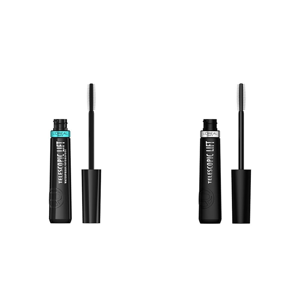 LOral Paris Telescopic Lift Mascara, Lengthening and Volumizing Eye Makeup & Telescopic Lift Washable Mascara, Lengthening and Volumizing Eye Makeup