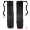 Long Straight Synthetic Hair Clips Ponytailtails Hair Drawstring Wrap Ponytailtail Ponytail Tail Hair Extensions Hair Pieces view 4
