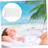 Angoily 2 Pcs Bathtub Suction Cup Headrest 3D Inflatable Net view 3