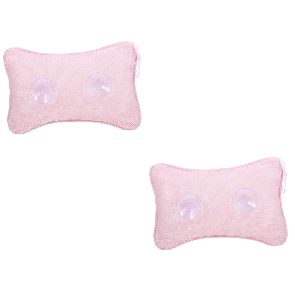 Angoily 2 pcs with Bath Shape Headrest Comfort Comfortable Practical Cup Suction Sucker Tub Bathtub