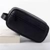 RomildaYuan Men's PU Travel Toiletry Bag: Sleek Business-Ready Makeup and Storage Companion view 2