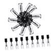 Housoutil 40 Pcs Empty Mini Toiletry Makeup Remover Refillable Lip Gloss Tubes Kit It Toothpaste Lipstick Wand Clear Lip for Women Acrylic Black view 3