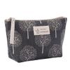 RomildaYuan Bear Tree Print Pattern Women's Travel Bag for Toiletries and Cosmetics - Portable Makeup Organizer in Soft Canvas view 1