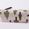 RomildaYuan Bear Tree Print Pattern Women's Travel Bag for Toiletries and Cosmetics - Portable Makeup Organizer in Soft Canvas view 2