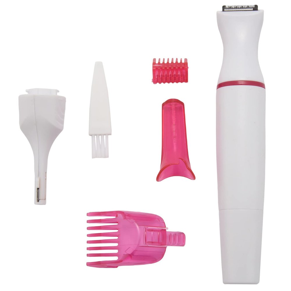 ALOEU 5 in 1 Hair Removal Shaver Female Electric Shaving Machine Trimmer for Eyebrow Face Underarm Bikini Hair Removal
