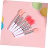 Homoyoyo 6pcs Silicone Lip Brush for Easy Lipstick Application Portable Makeup Tools and Multiple Colors for Lip Gloss view 3