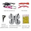 USHTIGER Fusion Hair Extension Tools Connector Wands Install Fusion Flat K Tip Human Hair Keratin Extension Melting Tool Kit For Pre-Bonded Flat Tip Scalp Protectors Teflon Heating Plate Pink view 3