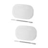 2 Sets Makeup Palette Pigment Mixing Tool Cosmetic Plate Makeup Mixing Plate Makeup Blending Tray Makeup Artist Tool Makeup Small Mixing Spatula Makeup Mixing Palette Makeup Tool view 1