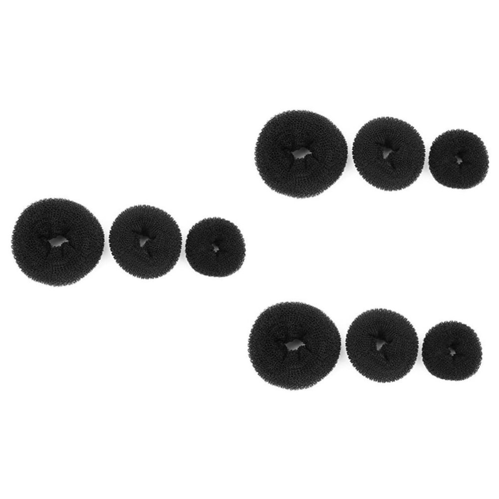 Angoily 9pcs Hair Donut Bun Maker Ballerina Chignon Styling Tool for Women Includes Large Medium Hair Accessories for Neat and Elegant Updos