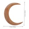 Angoily Wooden Fork Bun Hair Stick Creative Moon Shaped Hair Styling Tool for Women for Updos Festivals and Daily Life Natural Wood Material for view 3
