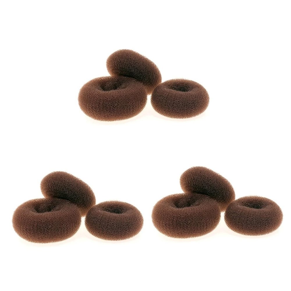 Angoily 9pcs Hair Donut Bun Maker Non-slip for Women Girls Boys and Girls Easy Bun Maker