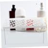 ABOOFAN 2pcs Desktop Cosmetics Storage Rack Multi-Functional Plastic Organizer for Bathroom and Vanity Easy to Clean Space-Saving Makeup Holder and Countertop Shelf Large Folding Shelf for view 3