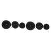 Angoily 6pcs Hair Donut Bun Maker Black Round Chignon Styler for Women Easy to Use Ballerina Bun Tool Large Medium Small for Dance and Special Occasions view 1