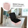 Angoily 1pc Hand-held Makeup Brush Organizer Toiletry Storage Case for Travel Large Capacity Cosmetic Pouch Versatile Makeup and Toiletry Holder Pu view 3
