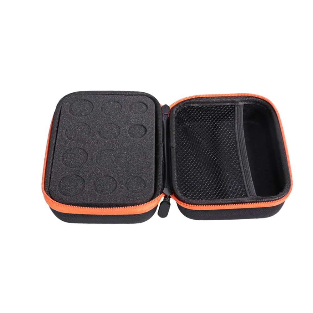 Angoily Storage Holder 5/10/15ml Roller Bottle Storage Bag Eva Hard Shell Case Zipper Water Resistant Case for Essential Oils