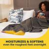 Dr. Scholl's Rough, Dry Foot Renewal Ultra Overnight Treatment with Overnight Foot Cream 3oz with Aloe, Coconut Oil & Urea and Heel Sleeve Socks, Deeply Moisturize & Soften Feet, Dermatologist Tested view 2