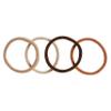 Goody Ouchless Sweater Hair Ties, 8 Ct Warm Tones, Gentle, Secure & Damage-Free Elastic Bands for All Occasions, No Snag or Pull Styling Accessories for Women & Men, For Thick Hair view 2