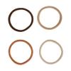 Goody Ouchless Sweater Hair Ties, 8 Ct Warm Tones, Gentle, Secure & Damage-Free Elastic Bands for All Occasions, No Snag or Pull Styling Accessories for Women & Men, For Thick Hair view 3