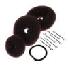 NOLITOY 3pcs Donut Bun Styler Maker Hairpin Clip and Band for Easy Updos for Parties Weddings and Daily Styling view 1