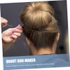 NOLITOY 3pcs Donut Bun Styler Maker Hairpin Clip and Band for Easy Updos for Parties Weddings and Daily Styling view 2