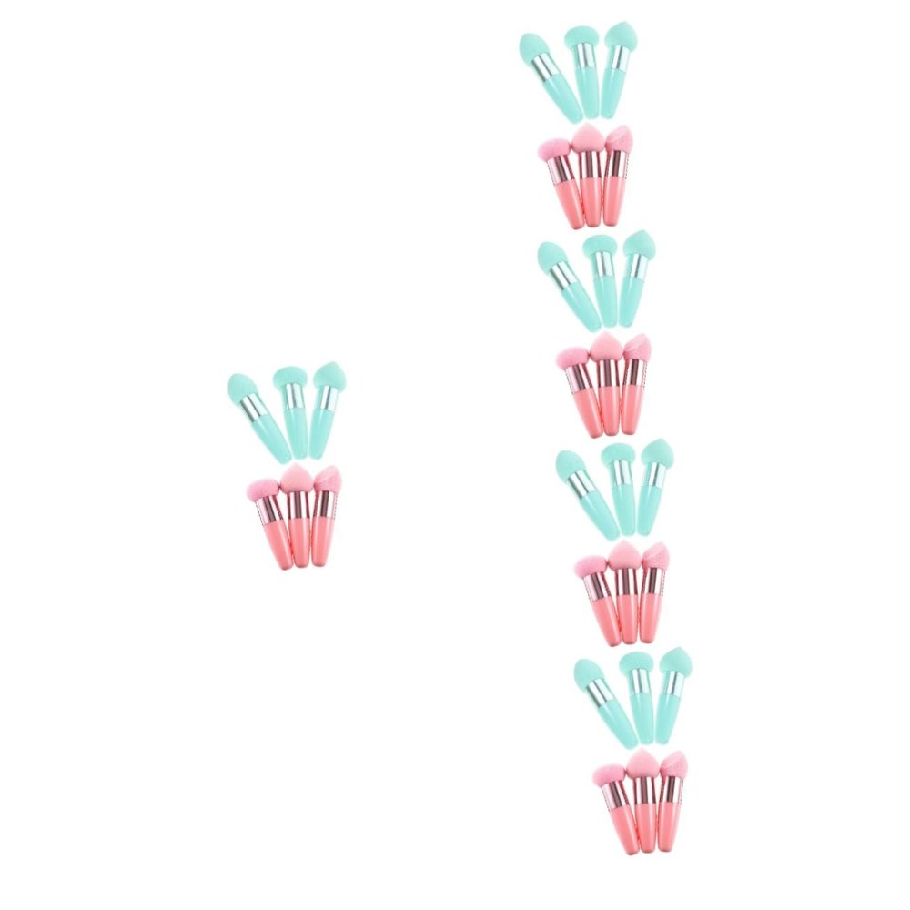balacoo 30pcs Portable Makeup Beauty Pens Makeup Sponge Brush for Foundation Travel Puff Setting Powder Puff Accessory Kit