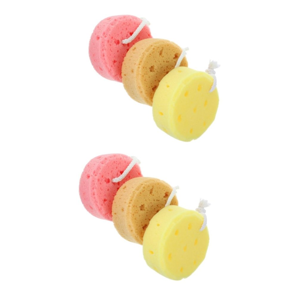 balacoo 6pcs Exfoliating Body Scrubber Bath Shower Sponges Boys and Girls Shower Sponge for Body Wash Bath Supplies for Women