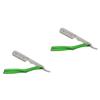 balacoo 2pcs Sturdy Material Barber Razor Blade Holder Easy to Use for Home Supply Barber Shop view 1