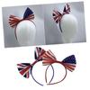 Beaupretty Bowknot Hair Loop Hair Clasp Women Headband Bow for Independence Day Decor view 1