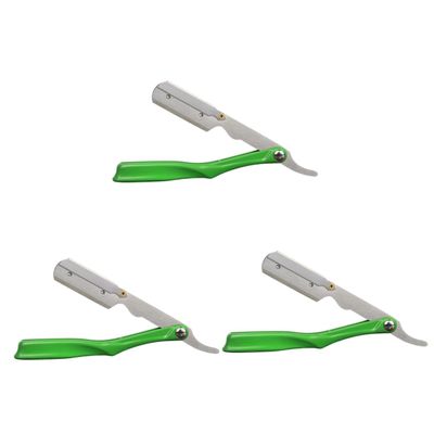balacoo 3pcs Professional Barber Shop Tool Beard Shaver Blades Holder Mens Shaver Accessory