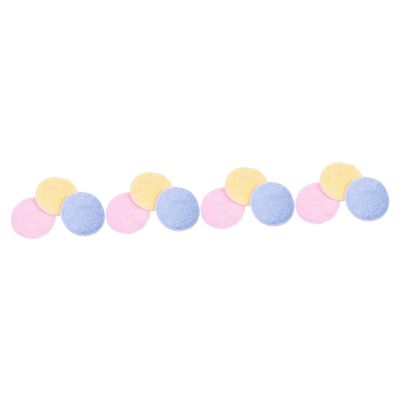 Balacoo 12 Pcs Round Cleansing Pads Exfoliating Sponge Cosmetics Puff Makeup Remover Cloth Facial Cleansing Rounds Makeup Pads Compact Puff Puffs Fiber Woman Accessories Washable, 11.5x11.5cm