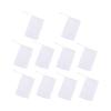 Balacoo 10pcs Handmade Soap Net Makeup Nylon Makeup Shower Foaming Nets Facial Foaming Net Exfoliating Cleansing Foaming Nets Lip Gloss White Earth Tones, 16X9cm view 1
