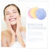 Balacoo 15 Pcs Round Cleansing Pads Rounded Face Puffs Reusable Cloths Cleansing Pads Reusable Makeup Remover Pads Convenient Cosmetics Puffs Make up Woman Cleansing Cotton Fiber, 11.5x11.5cm view 2