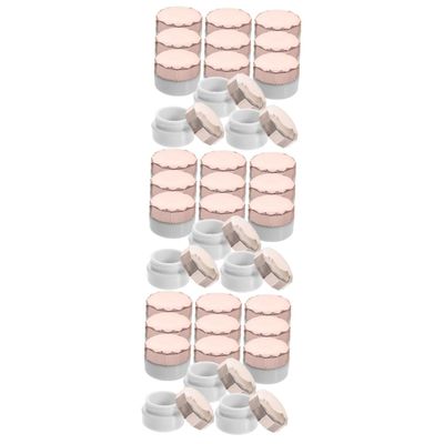 minkissy 36pcs Plastic Refillable Cosmetic Jars Containers Lids Makeup Organizer Box